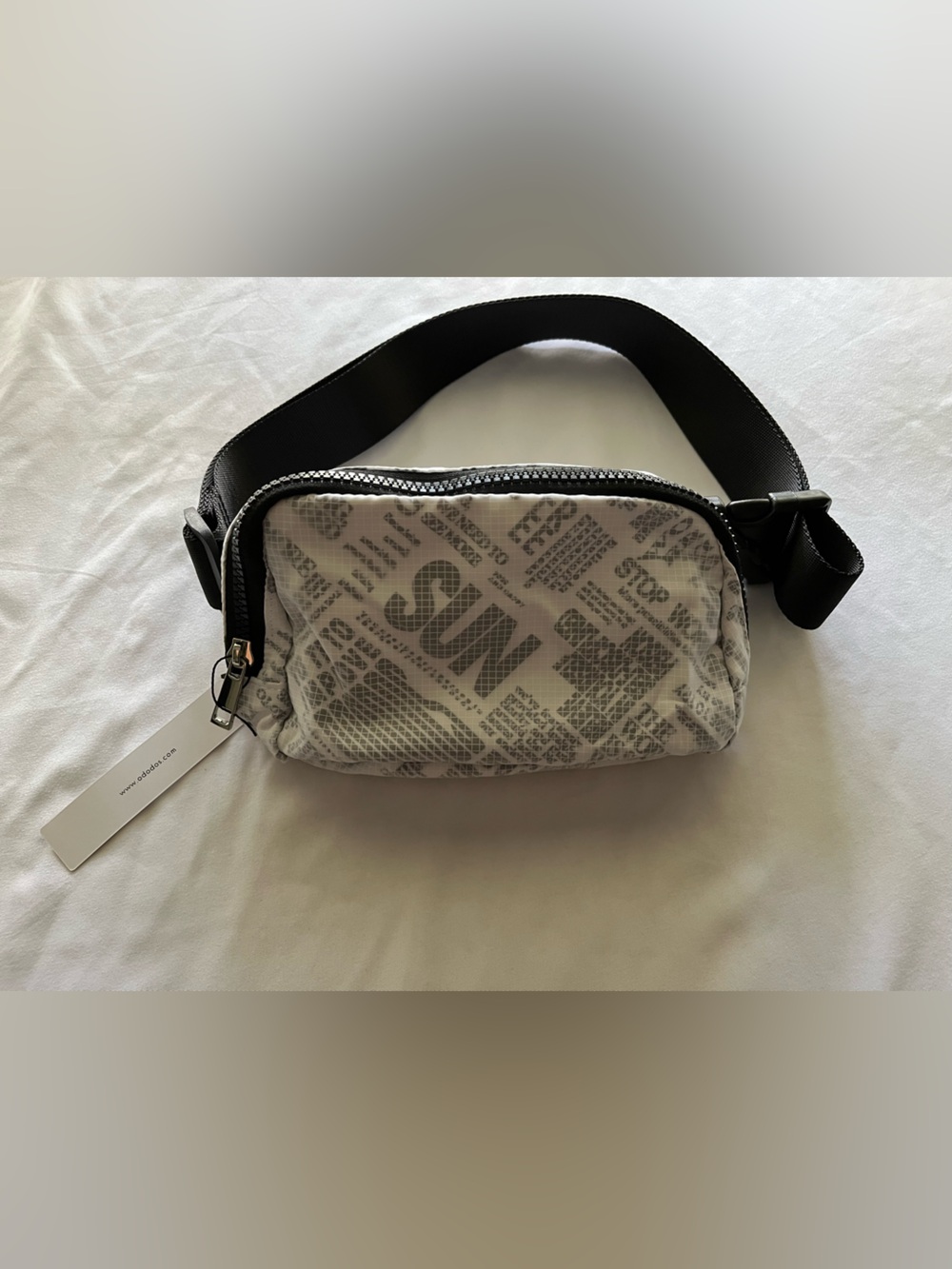 ODODOS Belt Bag Crossbody Fanny Pack Adjustable Strap Black NWT Travel Festival